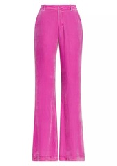 L'Agence Lane Velvet Flare Trousers