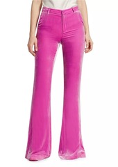 L'Agence Lane Velvet Flare Trousers