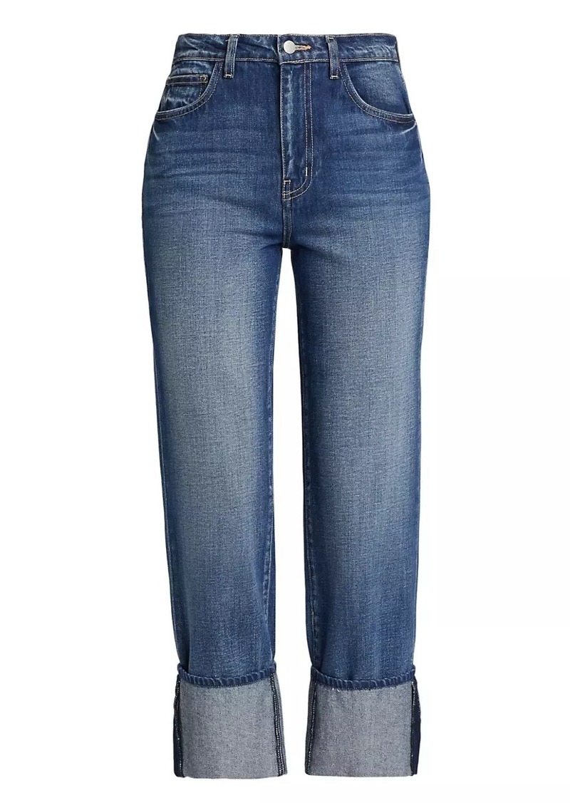 L'Agence Leighton Cuffed Stovepipe Jeans