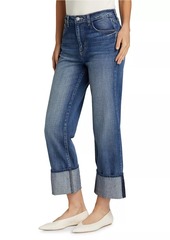 L'Agence Leighton Cuffed Stovepipe Jeans