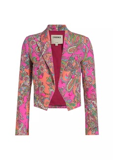 L'Agence Lila Paisley Fitted Blazer