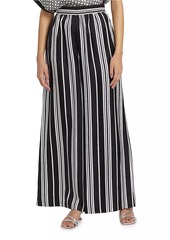 L'Agence Lillian Wide-Leg Linen-Blend Pants