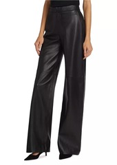 L'Agence Livvy Leather Straight-Leg Pants