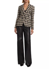 L'Agence Livvy Leather Straight-Leg Pants