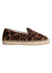 L'Agence Louise Suede Embroidered Espadrilles
