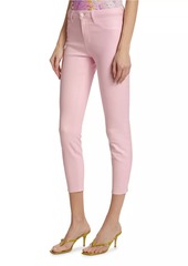 L'Agence Margot Coated High-Rise Crop Jeans