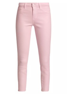 L'Agence Margot Coated High-Rise Crop Jeans