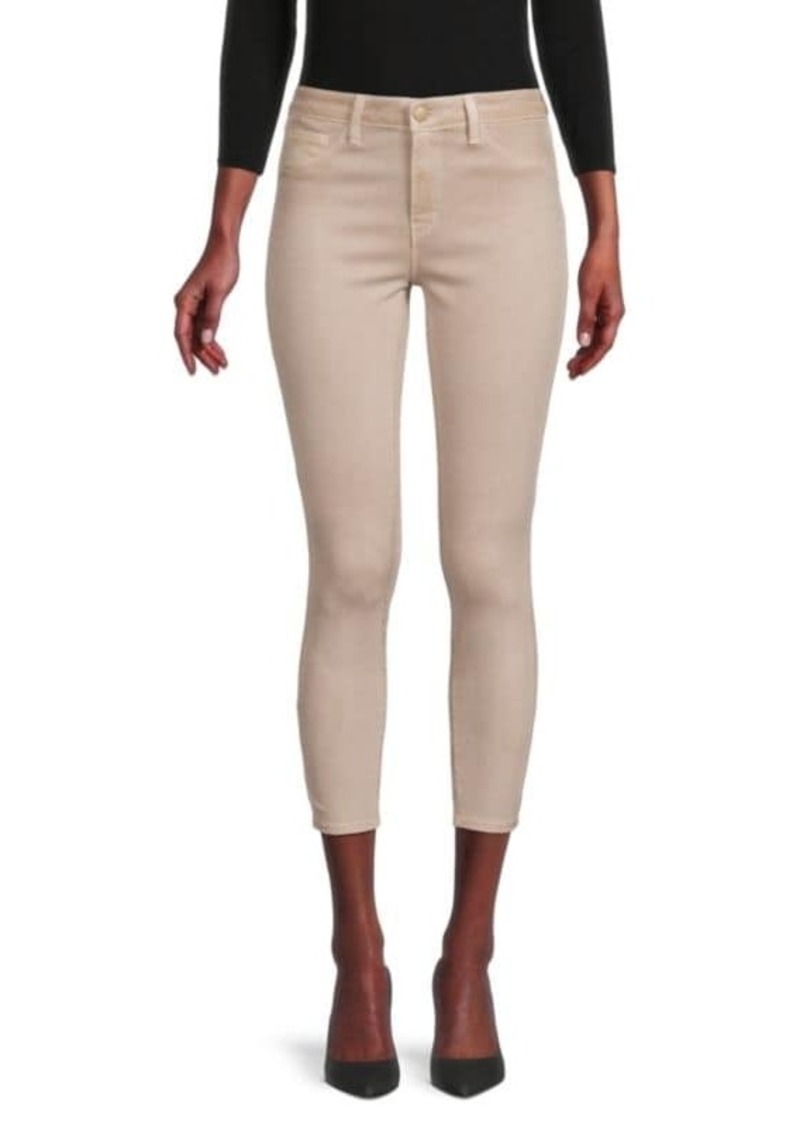 L'Agence Margot Coated Skinny Jeans