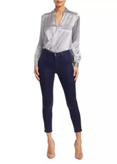L'Agence Margot High-Rise Ankle Skinny Coated Jeans