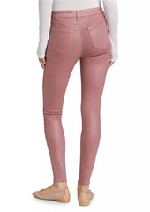 L'Agence Marguerite Coated High-Rise Skinny Jeans