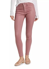 L'Agence Marguerite Coated High-Rise Skinny Jeans