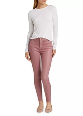 L'Agence Marguerite Coated High-Rise Skinny Jeans