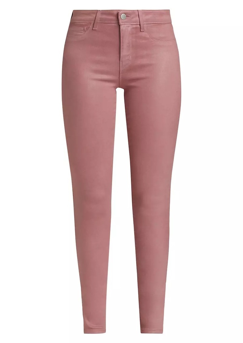 L'Agence Marguerite Coated High-Rise Skinny Jeans