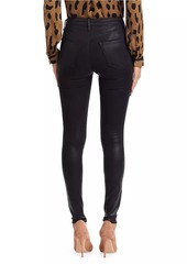 L'Agence Marguerite High-Rise Skinny Coated Jeans