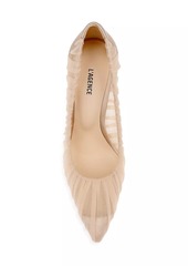 L'Agence Marie Tulle Satin Pumps