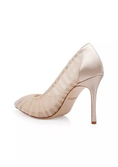 L'Agence Marie Tulle Satin Pumps