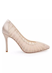 L'Agence Marie Tulle Satin Pumps