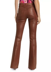 L'Agence Marty Coated High-Rise Flared Jeans