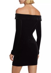 L'Agence Micaela Off-The-Shoulder Blazer Dress