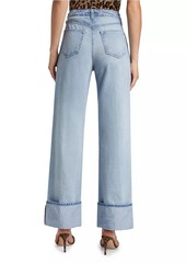 L'Agence Miley Ultra High-Rise Cuffed Jeans