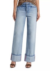 L'Agence Miley Ultra High-Rise Cuffed Jeans