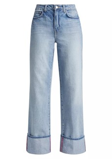 L'Agence Miley Ultra High-Rise Cuffed Jeans