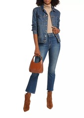 L'Agence Mira Crop Micro Boot-Cut Jeans