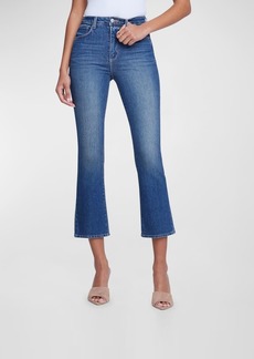 L'Agence Mira Ultra High Rise Cropped Micro Bootcut Jeans