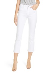 L'AGENCE Nadia Crop Straight Leg Jeans in Blanc at Nordstrom