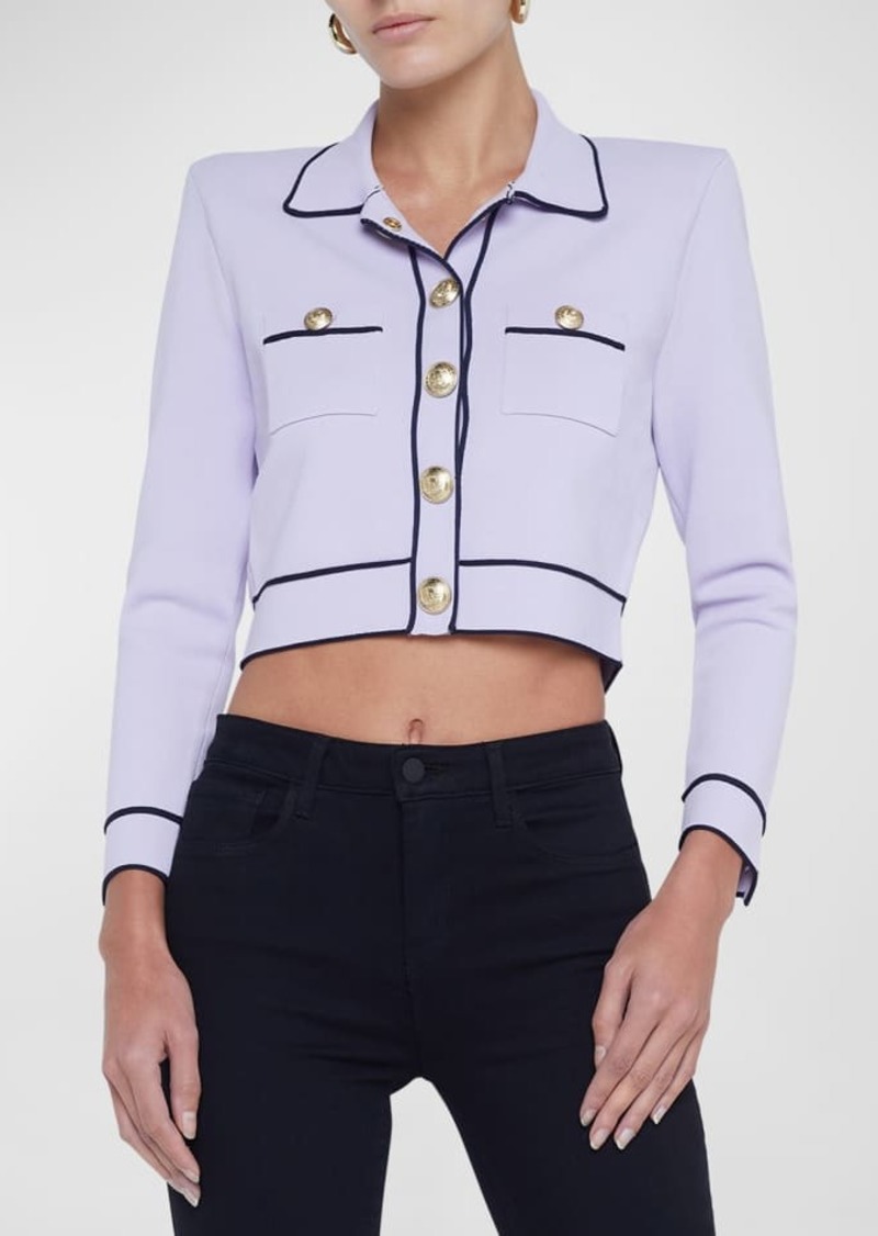 L'Agence Neo Cropped Cardigan