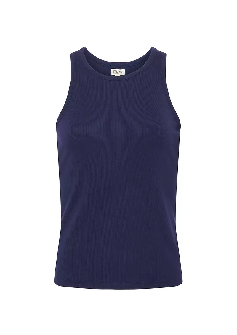 L'Agence Nia Rib-Knit Tank Top