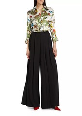 L'Agence Nova Pleat Straight-Leg Pants