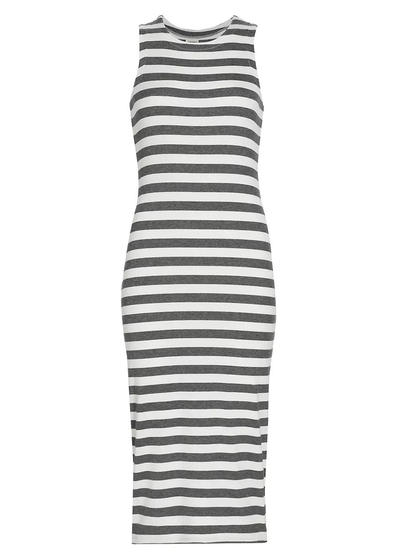 L'Agence Nura Striped Racerback Midi-Dress