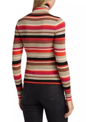 L'Agence Olene Stripe Turtleneck Sweater