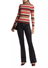 L'Agence Olene Stripe Turtleneck Sweater