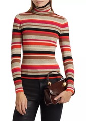 L'Agence Olene Stripe Turtleneck Sweater