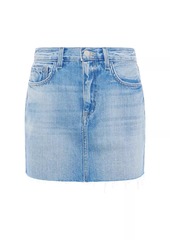 L'Agence Paris Denim Micro Miniskirt