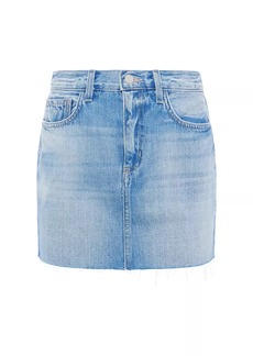 L'Agence Paris Denim Micro Miniskirt