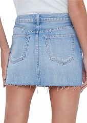 L'Agence Paris Denim Micro Miniskirt