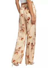 L'Agence Pilar Floral Wide-Leg Pants