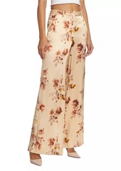 L'Agence Pilar Floral Wide-Leg Pants