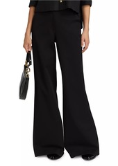 L'Agence Pilar Mid-Rise Flare Trousers