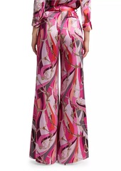 L'Agence Pilar Wide-Leg Silk Pants