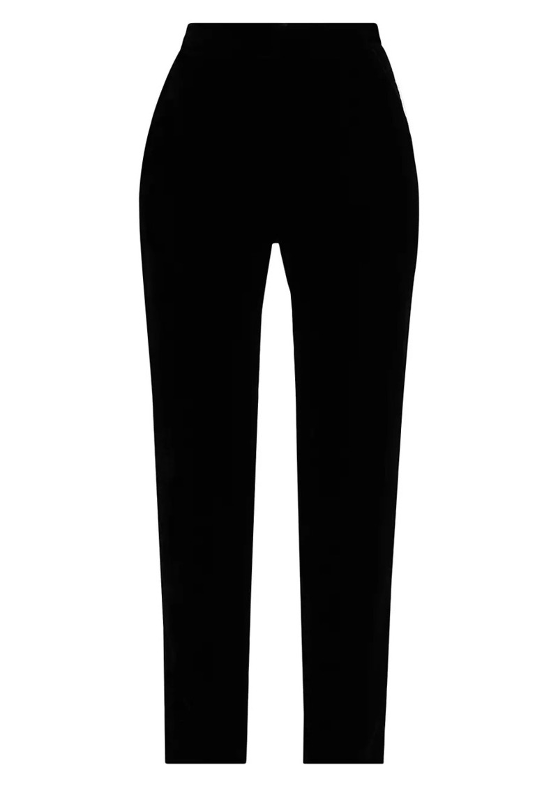 L'Agence Rebel Tapered Velvet Trousers