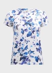 L'Agence Ressi Short-Sleeve Butterfly Tee