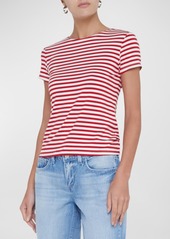 L'Agence Ressi Short-Sleeve Stripe Tee