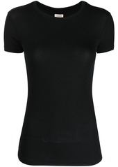 L'Agence round-neck short-sleeved top