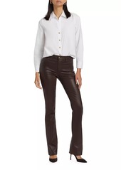 L'Agence Ruth Coated High-Rise Straight Jeans