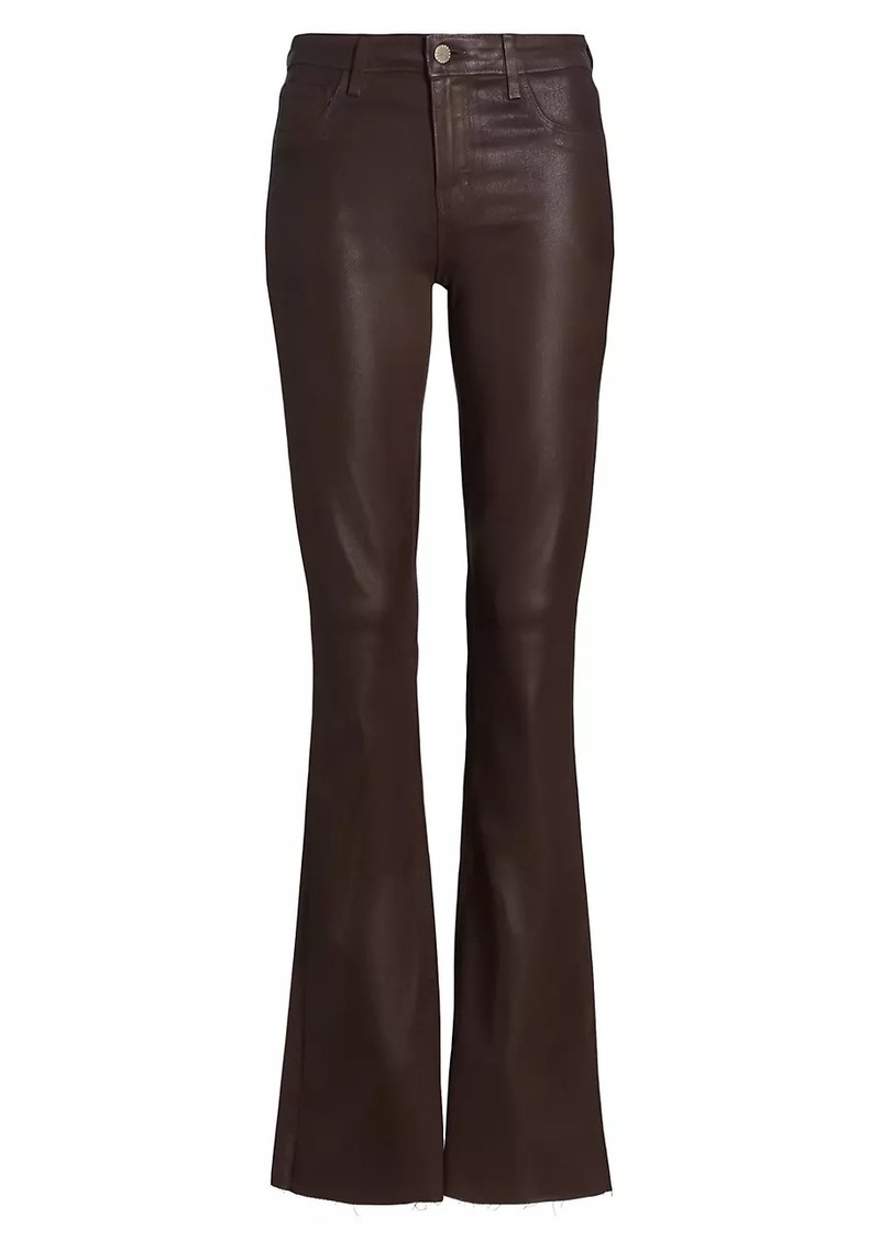 L'Agence Ruth Coated High-Rise Straight Jeans