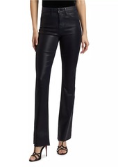 L'Agence Ruth Coated High-Rise Straight Jeans